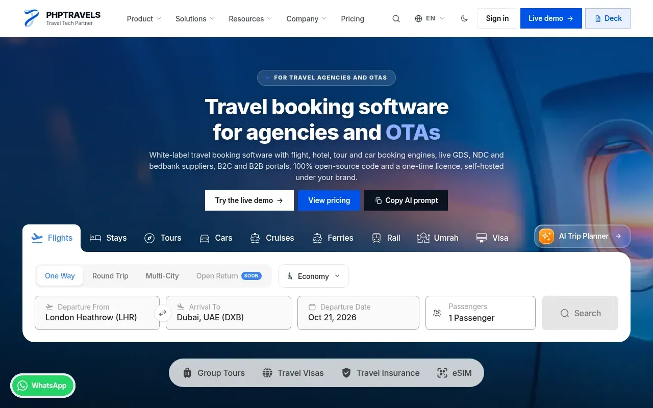 image 1 for PHPTRAVELS