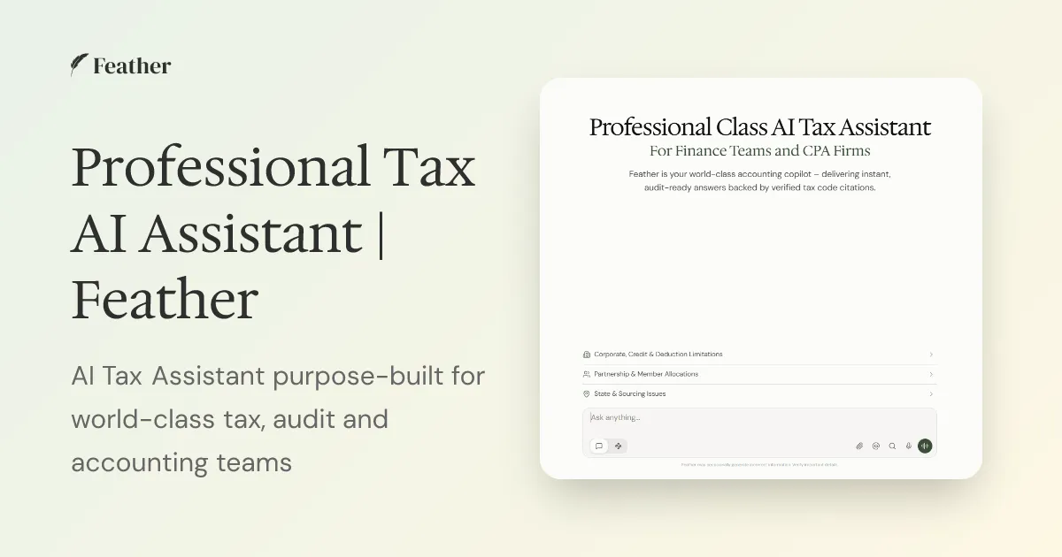 Feather Tax AI