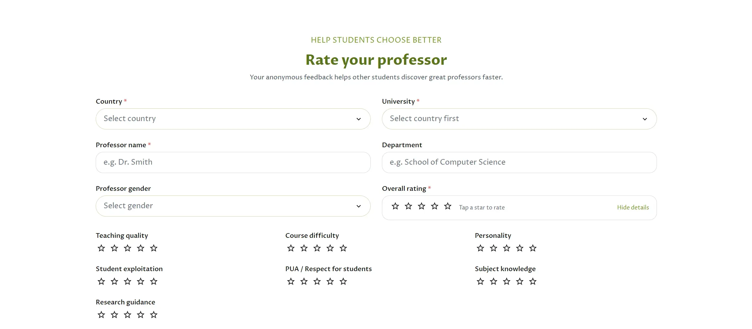 Rate My Professor