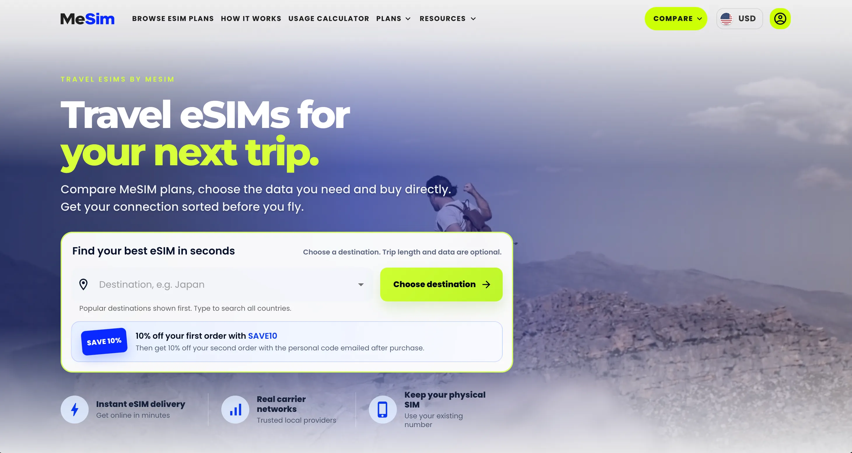 Screenshot of MeSIM