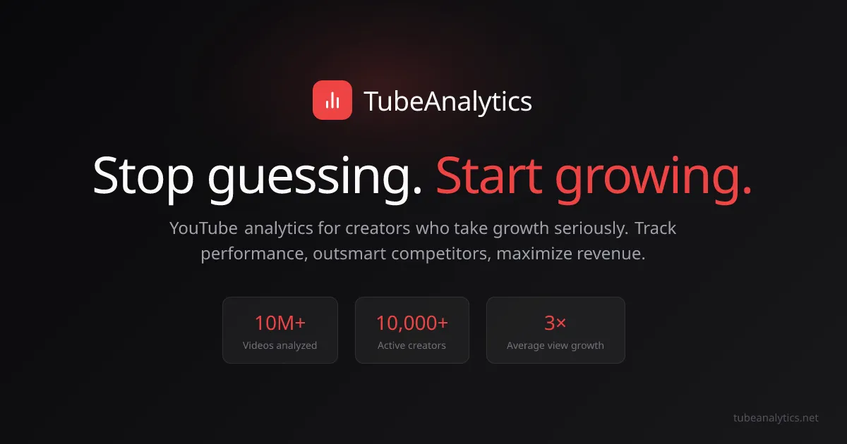 image of TubeAnalytics
