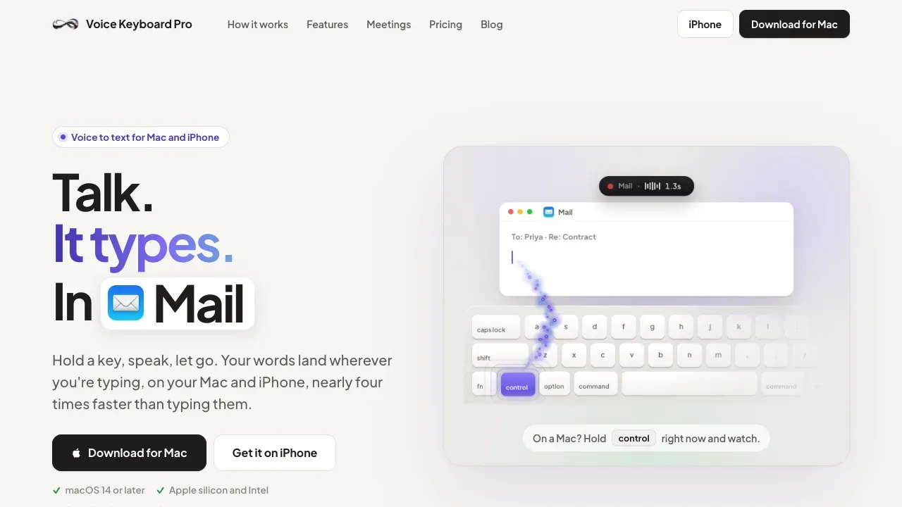 image 1 for Voice Keyboard Pro